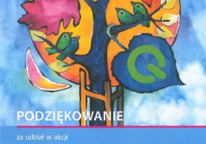 Dyplom za udział w akcji "Warszawskie Święto Drzewa - Milion drzew dla Warszawy"
